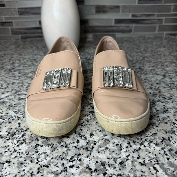 MICHAEL Michael Kors Tan and Pink Flats with Rhinestone Embellishment - Picture 8 of 12